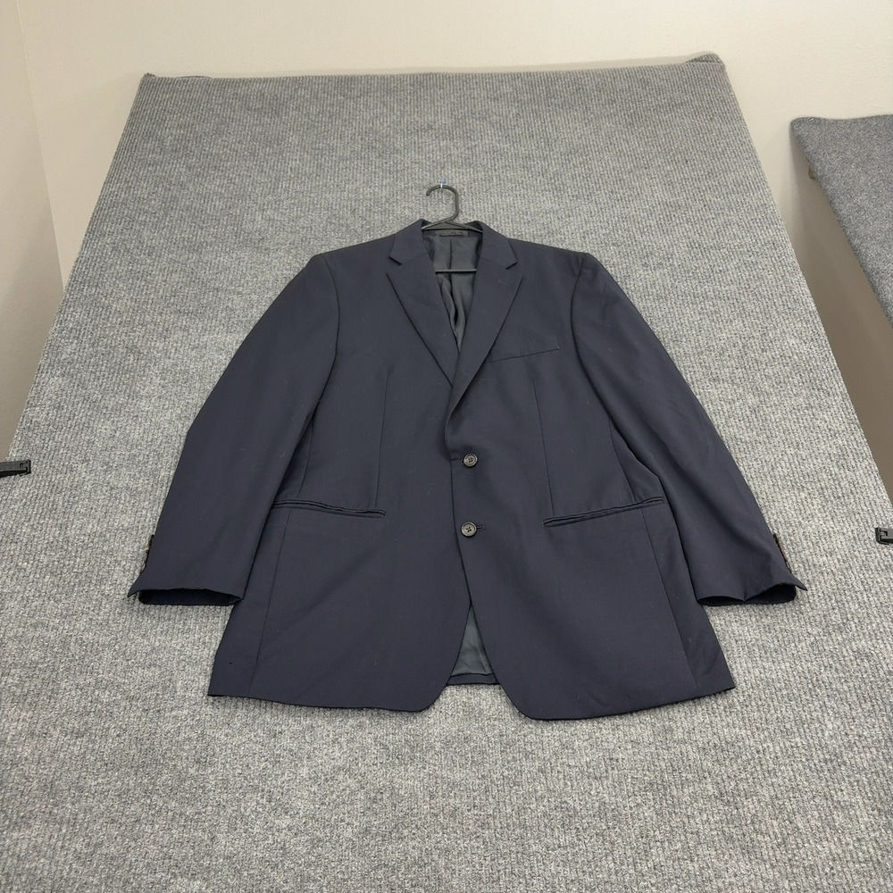 Lauren Ralph Lauren Blazer Mens 42L Navy Wool Two Button Classic Professional